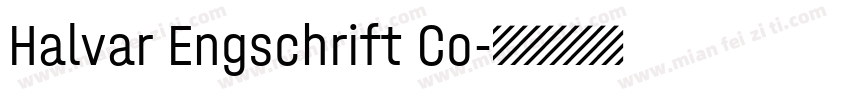Halvar Engschrift Co字体转换